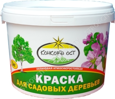 Краска д/садовых деревьев акриловая, ведро 1,5кг