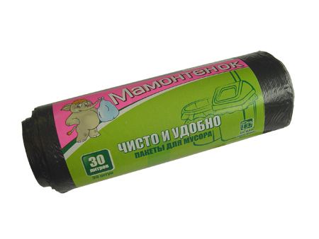 Мешок для мусора 30л/10мкм 30шт 50*60мм  7402